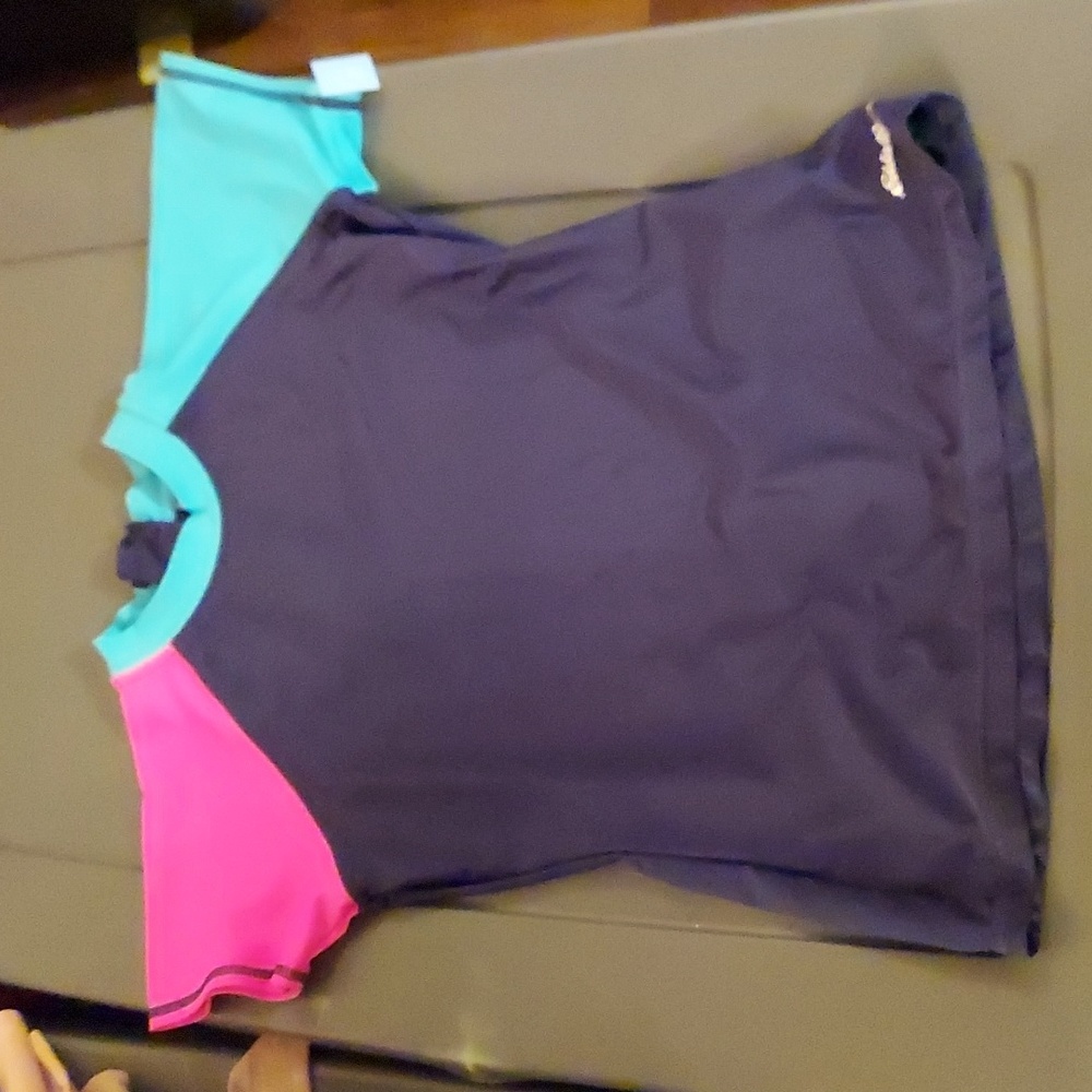 Girl's Eddie Bauer rash guard swim top